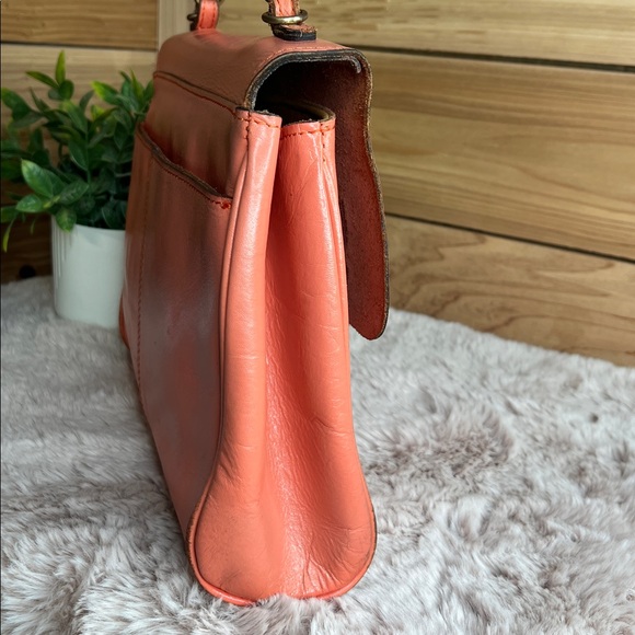 Patricia Nash Coral Embossed Leather Satchel - Picture 3 of 15